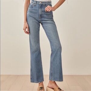 Reformation Georgia High Rise Flare Jeans Size 24
